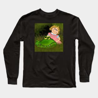 Never Smile at a Crocodile Muppet Show inspired illustration Long Sleeve T-Shirt